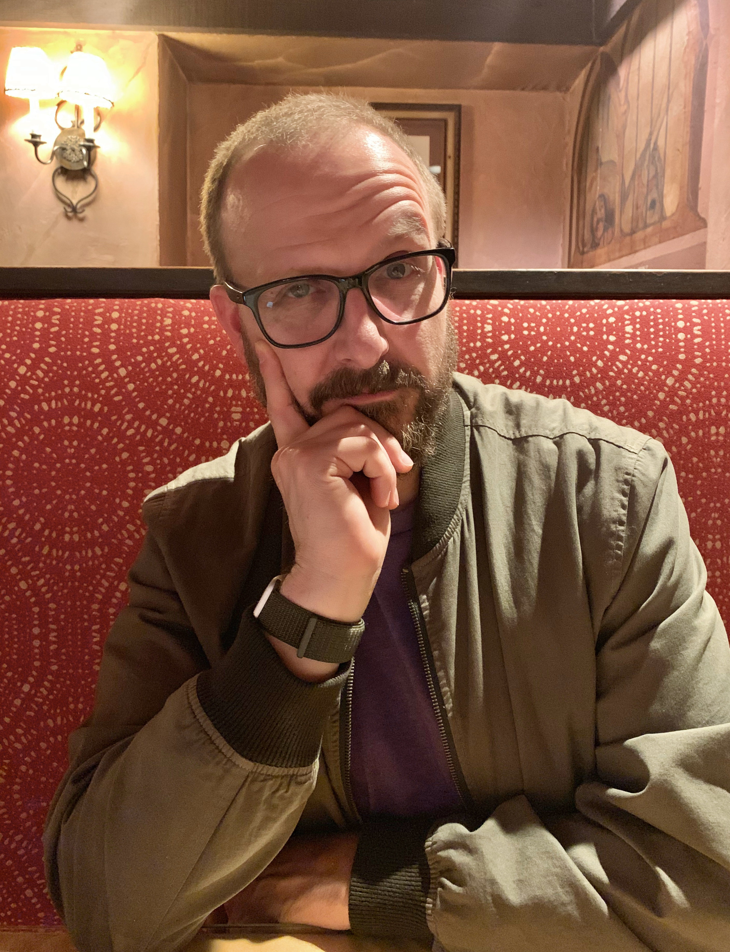 A photo of a jerk. In this instance, the author.