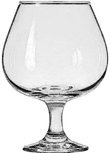A brandy snifter