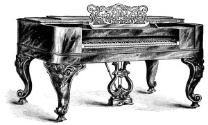 A 19th century piano